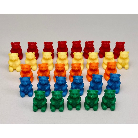 Learning Resources Counting Bears Math Counters Small Toy Animals 33-Piece Set - Picture 2 of 6